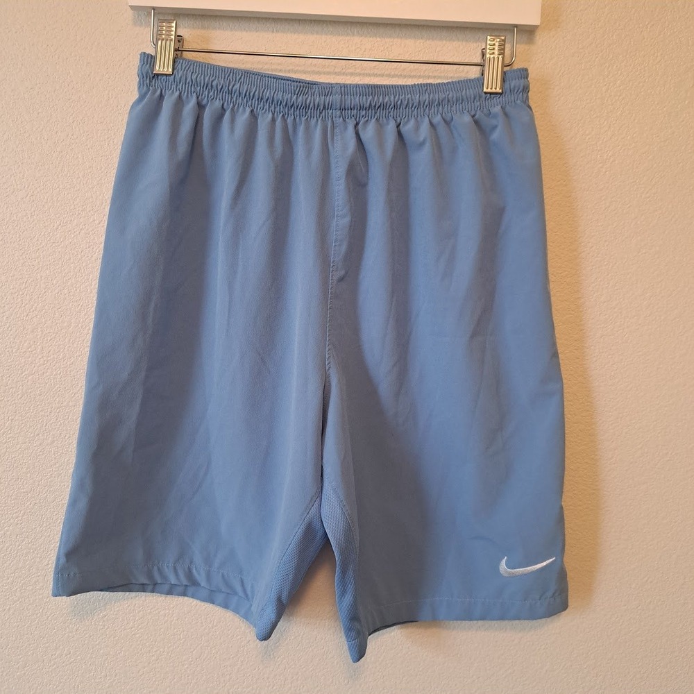 Nike Dri-FIT Kids XL Blue Athletic Basketball Shorts Mesh Side Panels RN56323